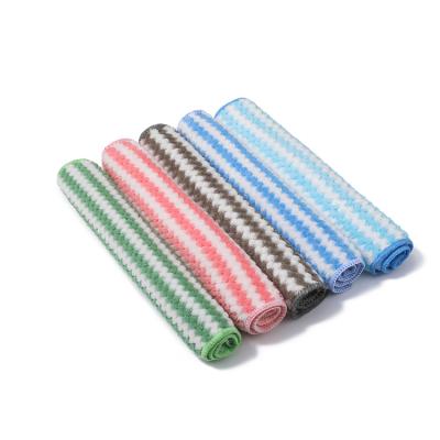 China Custom Viable Hot Sale Microfiber Cleaning Cloth Rags Absorbent Window Cleaning Cloth Towel for sale