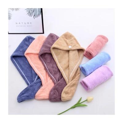 China New Product Women Bathroom Super Absorbent QUICK DRY Hair Super Absorbent Thick Soft Microfiber Hair Towel For Long Hair Wrap for sale