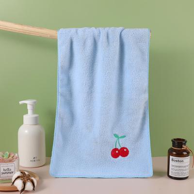 China Microfiber Absorbent Coral Fleece Soft QUICK DRY Customized Small Face Towels for sale