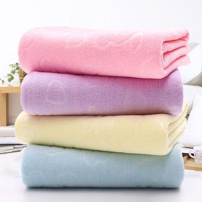 China Sustainable Wholesale Microfiber Bath Towels Set Coral Fleece Large Home Bath Towels For Bathroom Bath Towels for sale