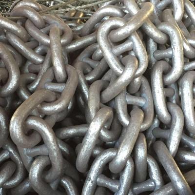 China Drag Chain High Grade Welded High Grade Alloy Steel Offshore Mooring Marine Anchor Chain Fishing Chain for sale