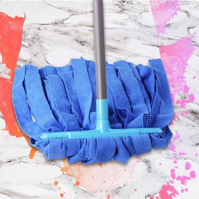 China Durable In-Line Magic Flat Head Pad Wire Strip Twist Wet Microfiber Refill 28cm Wet Cleaning Industrial Floor Mops For Hotel Factory for sale