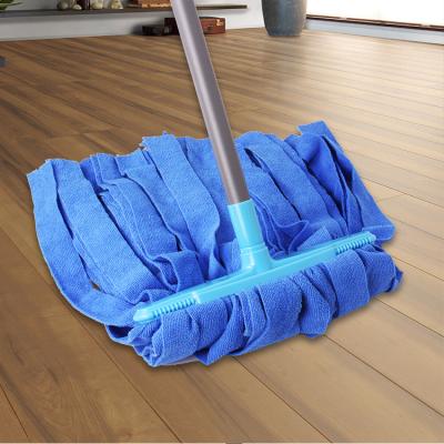 China Viable Commercial Online Flat Magic Head Pad 28cm Wire Strip Twist Microfiber Mop Wet Floor Clean Refill For Hotel Factory Restaurant for sale