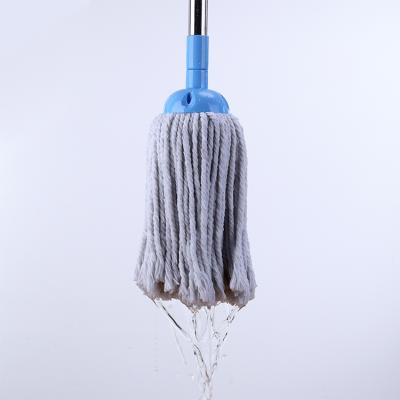 China Guangzhou Household Sustainable Durable Absorbent Floor Manufacturer Cleaning Custom Cotton Cloth Dust Mop With Stainless Steel Handle for sale