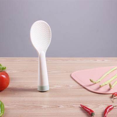 China New kitchen tools viable custom creative cookware non-stick straight plastic food grade rice spoon scoop for sale