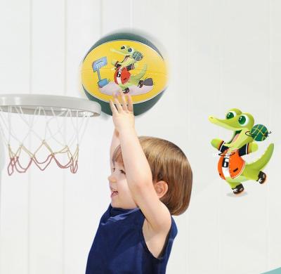 China Durable Kindergarten Toys Growth Toy Children Outdoor Indoor Teaching Rubber Ball Kids Hand Strength Training Basketball for sale