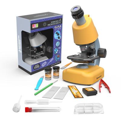 China STEM Science Toy Educational Science Experiment Sets Inflatable Biological Microscope Science Kits With 100X-1200X Magnification for sale