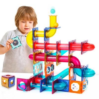 China Construction Toy Top Selling Toys Magnetic Blocks DIY Educational Running Balls Magnet Toys Building Blocks for sale