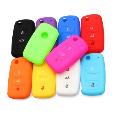 China Hot New Arrival HY51 Factory Price Car Accessories Waterproof Silicone Cover Holder Fit Remote Car Key Cover 3 Buttons for sale