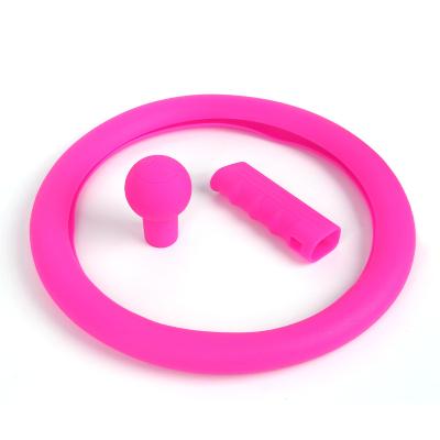 China HY51 Customized High Quality Eco-friendly Silicone Gear Knob Handbrake Protector Steering Cover Set With Low Price for sale