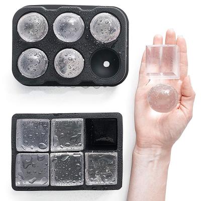 China HY51 Promotion Gift Ice Cream Mold Tray Silicone DIY Stocked Clear Ice Cream Tray Mold for sale