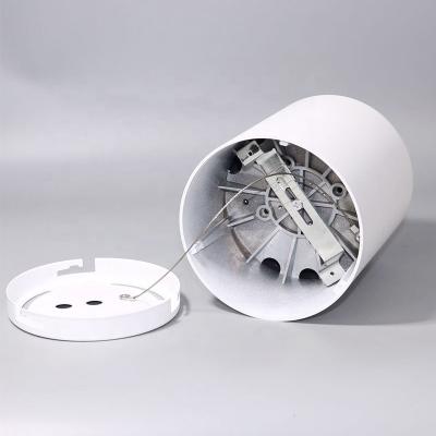 China Modern Round Dimmable Ceiling Surface Mount Light IP20 COB 10W18W25W35W50W60W LED Aluminum Downlight Housing for sale