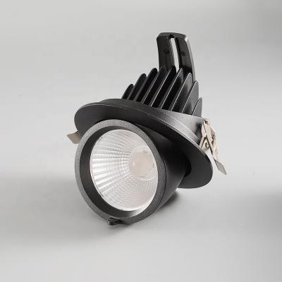 China Wholesale High Quality Die-Casting Aluminum 10w 20w 30w 40w Adjustable Light Steering Recessed Downlight Spotlight Housing for sale