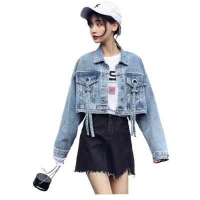 China Excellent quality warm QUICK DRY style hip hop denim jacket QUICK DRY jeans lattice jackets for ladies for sale