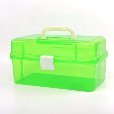 China Plastic Plastic Tool Box with Tray Organizer and Divider for Home Nails and Pins for sale