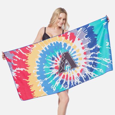 China Best Selling Microfiber Beach Towel QUICK DRY Digital Printed Soft Beach Towel for sale