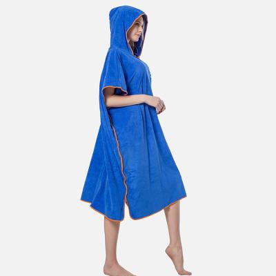 China Hooded Super Absorbent Wetsuit Adults Changing Towel QUICK DRY Poncho Towel Beach Surf Poncho With Hood For Adults Changing Poncho for sale