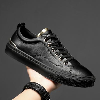 China Fashion Trend Wholesale High Quality Fashion Casual Shoes Genuine Leather Walkingshoes For Men for sale