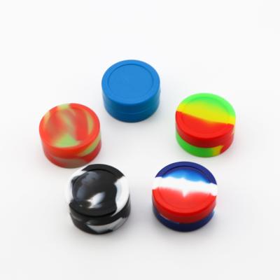 China High Quality Medicine Silicone Oil Wax Jar Aluminum Silicone Dabs Wax Containers Silicone Rubber Slick Jar for sale