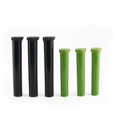 China Medicine 94mm, 116mm multicolor plastic doob tube cigar container common smoking plastic tube with lid for sale