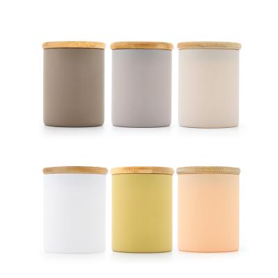 China Wholesale Glass Jar Air Tight Storage Smell Proof Food Storage Container Glass Bottles With Sealed Bamboo Lids for sale