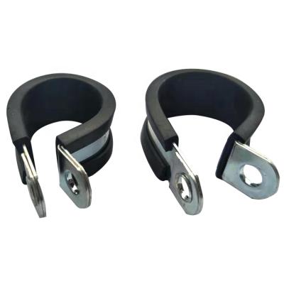 China Hose Connection Rubber Lined P Clips Rubber Quick Lock Pipe Clamps Hose Clamps Hose Clamp R Types of Pipeline for sale