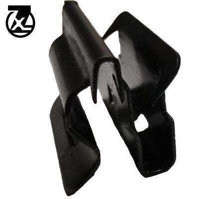 China Fixed Wire OEM ODM Custom iorn Shaped Stamping Flat Cable Clamp Automobile Used Car Metal Clamp for sale