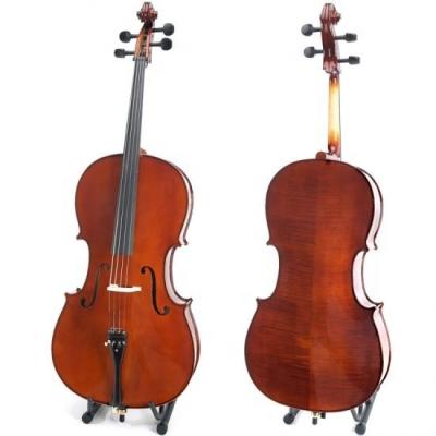 China 2022 Exquisite Handmade Solid Wooden Cello Tiger Models Playing Cello Kids Adult Beginners Practice Cello for sale