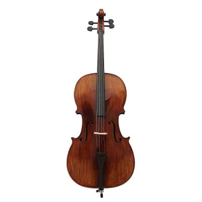 China 2022 Antique Maple Performance Practice Professional Teaching - Imitation 4/4 Tigers Model Luminous Cello for sale