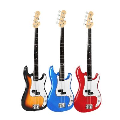 China Wholesale Sycamore Wood Sycamore Wood 46 Inch Electric Guitars Bass 4 Strings SS For Beginner for sale