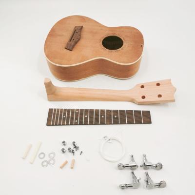 China GUITAR 2022Hot selling 21/23/26 full set of accessories embryo white ukri inch DIY manual assembly half product for sale