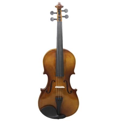 China High Quality Antique Handmade Advanced Student Selected Straight Grain Solid Fir Brown Flame Violin 4/4-1/8 (Vhf304e) for sale