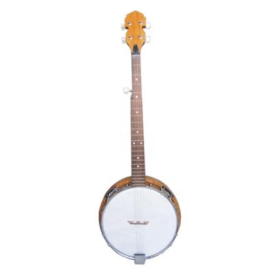 China Music Lovers Five-String Banjo 2022 This Back Wood Color Banjo Drumhead Solid Wood Top Maple for sale