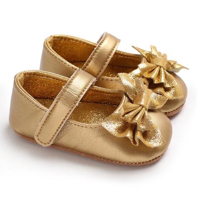 China Soft Anti-slippery Baby Shoes Toddler Girl Leather Shoes Baby Bottom PU Princess Shoes Baby Shoes for sale