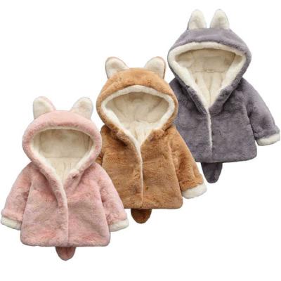 China Fashionable little girl baby girl winter coat children's winter warm jacket viable clothing good quality fur coats for sale