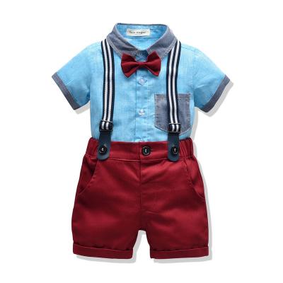 China New Design Breathable Kids Boy Wear Set European Style Boys Clothing Sets Boy Suit Baby Cloth for sale