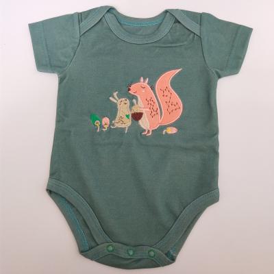 China Bodysuit-Baby-Baumwollspielanzug kurzen Ärmels Spielanzug-Baby-Vlies Onesie Säuglings zu verkaufen