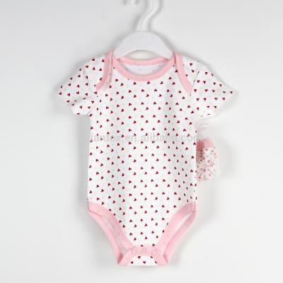 China 0 - 12M Cotton Newborn Baby Bodysuits Baby Rompers Design Durable Children Clothes for sale