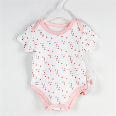 China Boys Newborn Baby Bodysuits Clothes Baby Rompers 100% Cotton Short Sleeve for sale