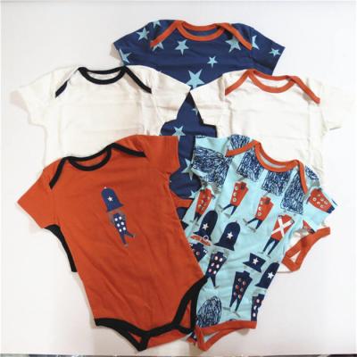 China Löwe-Muster-kleidet neugeborenes Baby-Bodysuit-Baumwollbaby Sommer-Baby-Tier-Spielanzug zu verkaufen