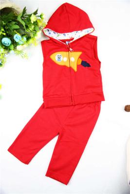 China 0 - 6 Months Cotton Unisex Newborn Baby Clothes Set Coat With Pants Short Sleeve for sale