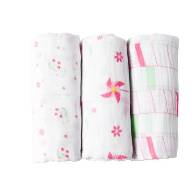 China Super Soft Healthy Fabric Baby Muslin Swaddle Blankets for sale