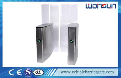 China RS232 Connector Flap Barrier Gate , Retractable Waist High Security Barrier Gate for sale