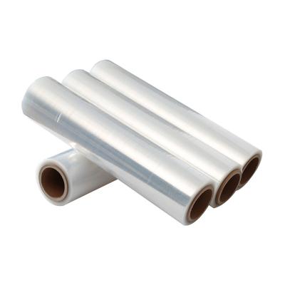 China Moisture Proof Self Adhesive Plastic In Rolls Plastic Stretch Film Rolls Rewinder for sale