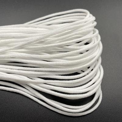 China Direct factory supply spandex nylon elastic around flat elastic earloop for mask for sale