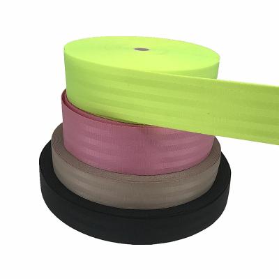 China Custom Hot Sale Colorful Seat Belt Webbing Viable For Seat Belt for sale