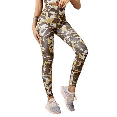 China Women's Breathable Color Printed Yoga Pants Plus Size Active Sports Fitness Custom Wear Gym Gaiters for sale