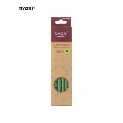 China Office & NYONI N2801 Art Natural Wood Charcoal Pencil Professional School Pencil Set For Drawing for sale