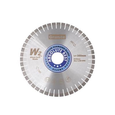 China Granite Diany Saw W2 Premium High Speed ​​Quiet Diamond Segment Saw Blade Circular Cutting Disc for Granite and Quartz for sale