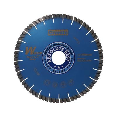 China High Speed ​​Smooth Straight Diamond Silent Tools Segments Round Edge Wave Granite Cutting Disc Saw Blade For Quartz Cutter Stone Cut Circular Disc for sale